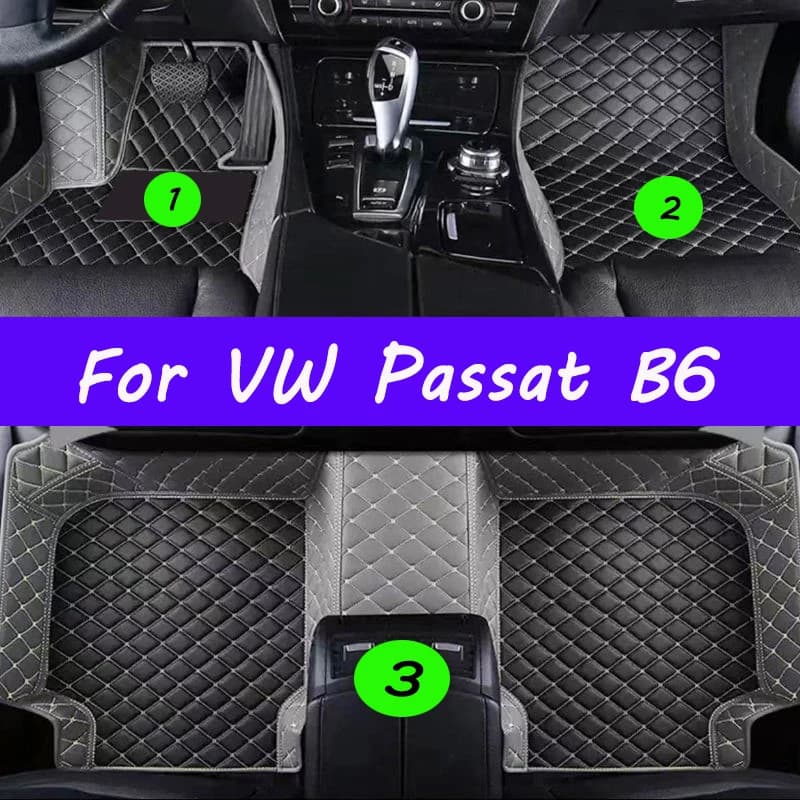 Tappetini per auto personalizzati per VW Passat B6 2005-2011 anni Accessori