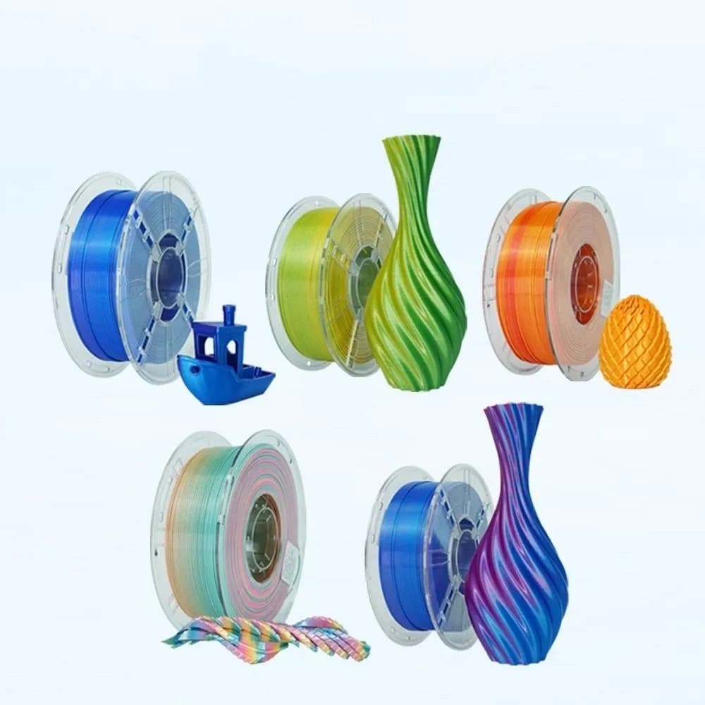 1.75mm 3D Printer Filament PLA Multi-Color PLA Filament Strong Toughness Low Warping PETG Filament 3D Printers