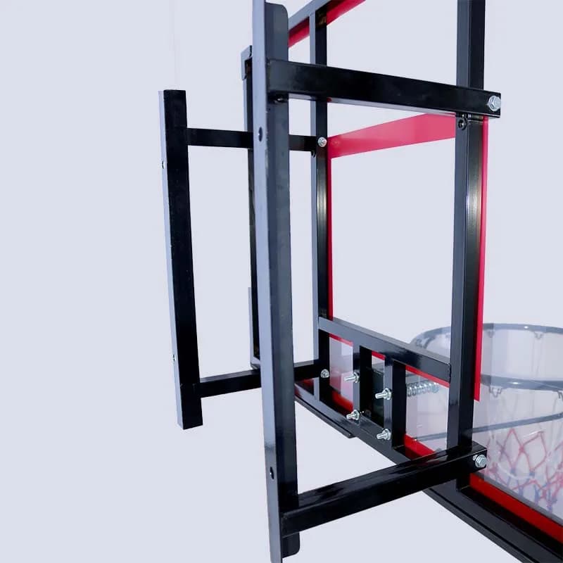 Attrezzatura da basket domestica per interni Tavola da basket a parete con struttura in ferro bianco