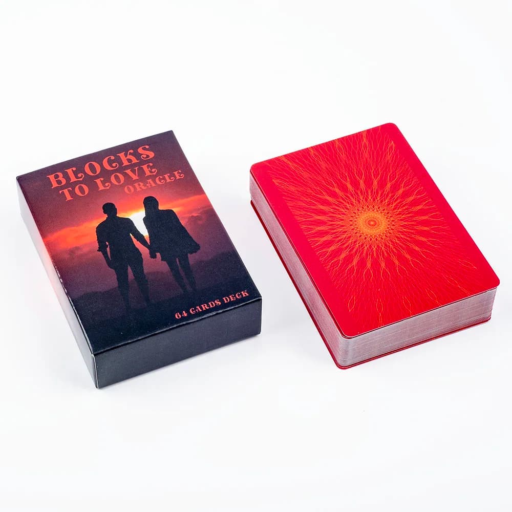 8.8x6.3cm Oracle Blocks to Love Puzzle Cards - Leisure Family And Friend Party Game Set of 64