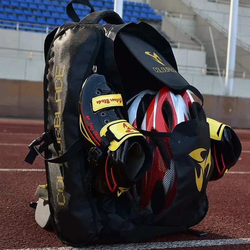 Zaino per pattinaggio a rotelle Borsa per scarpe da pattinaggio a rotelle Borsa per scarpe da pattinaggio di velocità Borsa speciale Borsa per velocità per pista corta