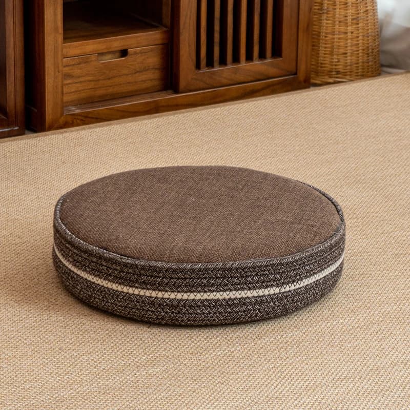Thick Meditation Pillow Zen Cushion Comfortable Tatami Mat for Balcony Foldable Seat Pad for Floor Sitting Posture Support