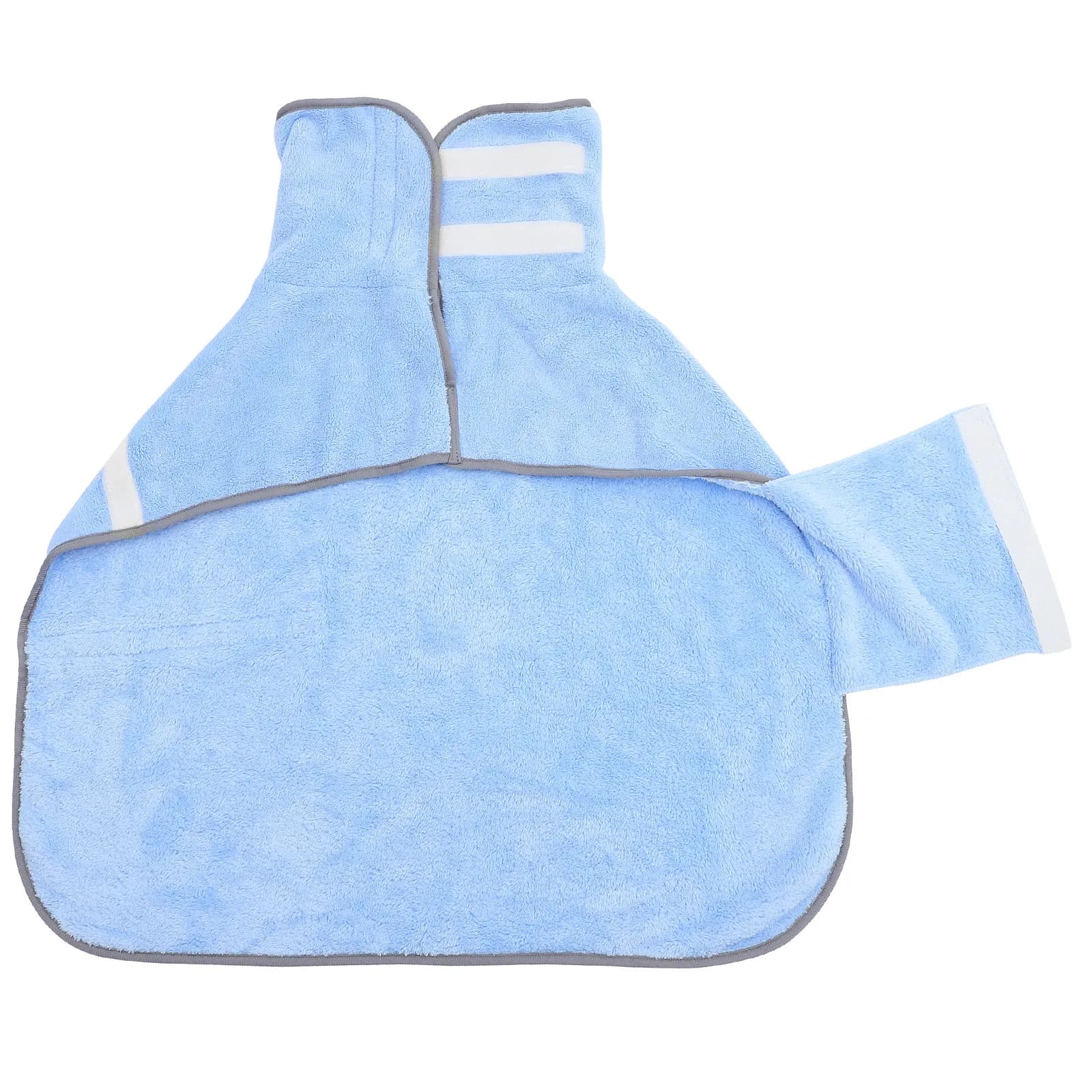 1Pcs Premium Pet Bathrobe Towel Fast Drying Absorbent Dog Bath Towel Cozy Soft Warm After Rain Walk Bath Time Easy Wear