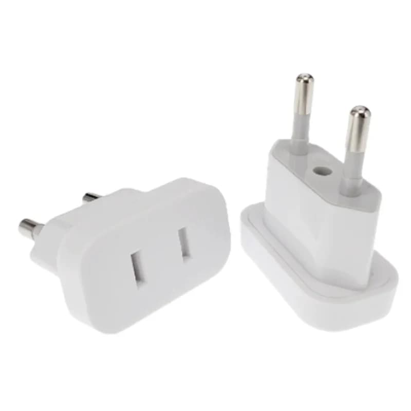 4.0mm 4.8mm EU Adapter Travel Converter Adapter American China US To EU Plug Euro Plug Electrical Adapter AC Electrical Socket