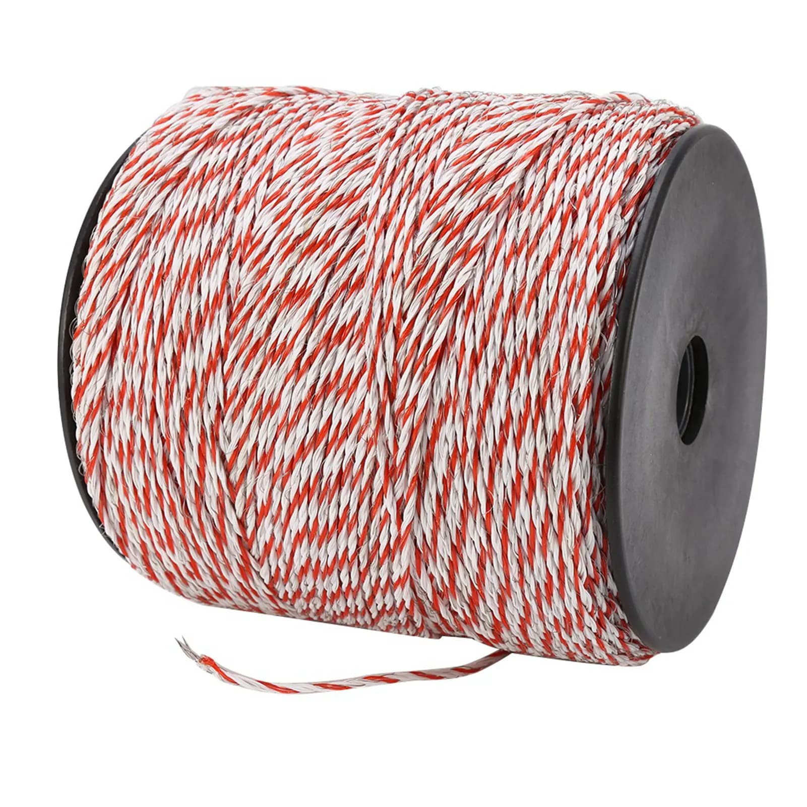 Electric Fence Cord 500M White & Red Fence Wire for Livestock Electric Fence Corda Conductive Stainless Steel Wire for Fence Wire for Fence