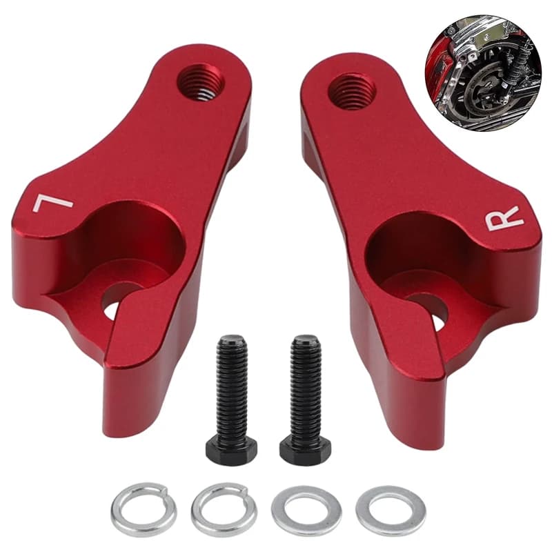 Motorcycle 2 Inch Lowering Blocks Kit For 2002-2023 Harley Davidson Touring Models Highway Glide Street Glide Moto Accessory