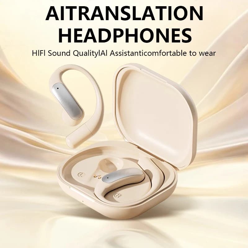 M122 open-ear wireless headphones with stable comfort and high resolution audio, Pure Bass Boost, Bluetooth 5.4, sports headphones for smartphones