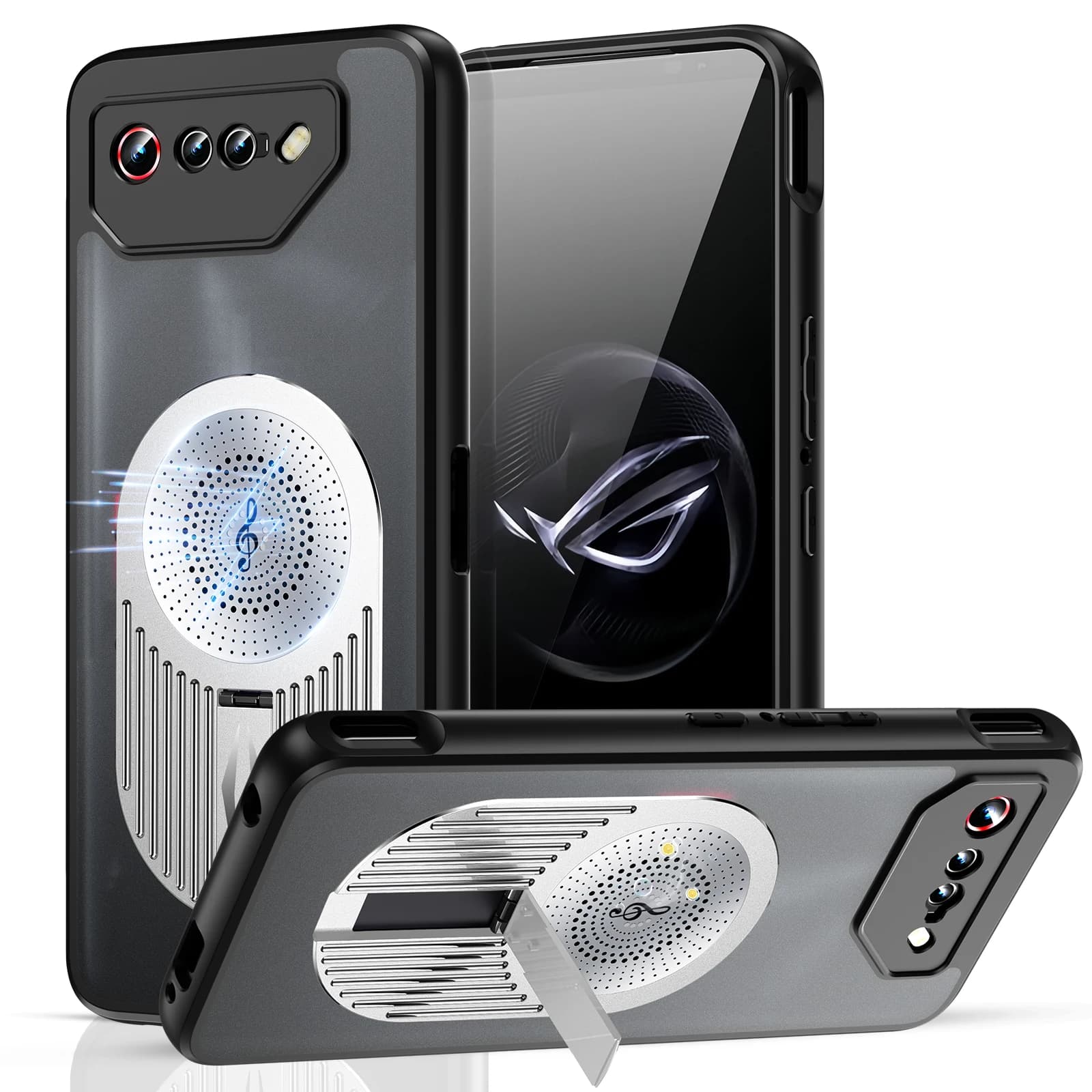 Aroma Diffuser Magnetic Charging Case For Asus ROG Phone 7 ASUS ROG7 Graphene Heat Dissipation Metal Stander Matte Cover Coque