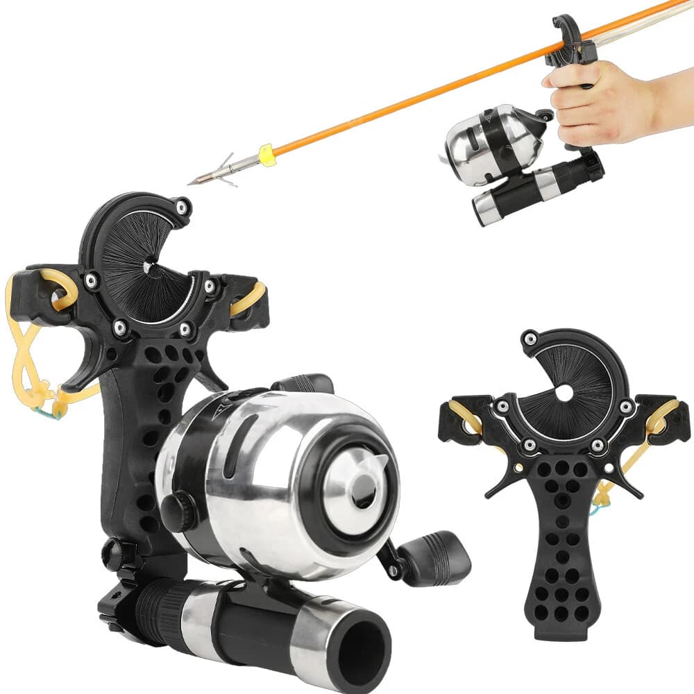 Mulinello da pesca con fionda per catapulta da pesca con l'arco 2.8:1 Kit da tiro al bersaglio