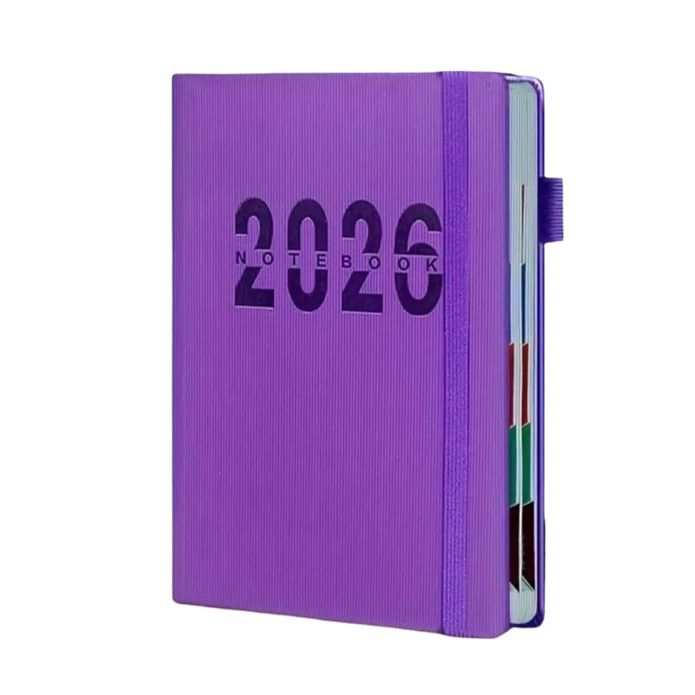 Agenda Multifunzionale A5 2026, Manuale di Efficienza, Gestione del Tempo, Pianificatore 365 Giorni, Quaderno in Inglese, Forniture per Scuola e Ufficio