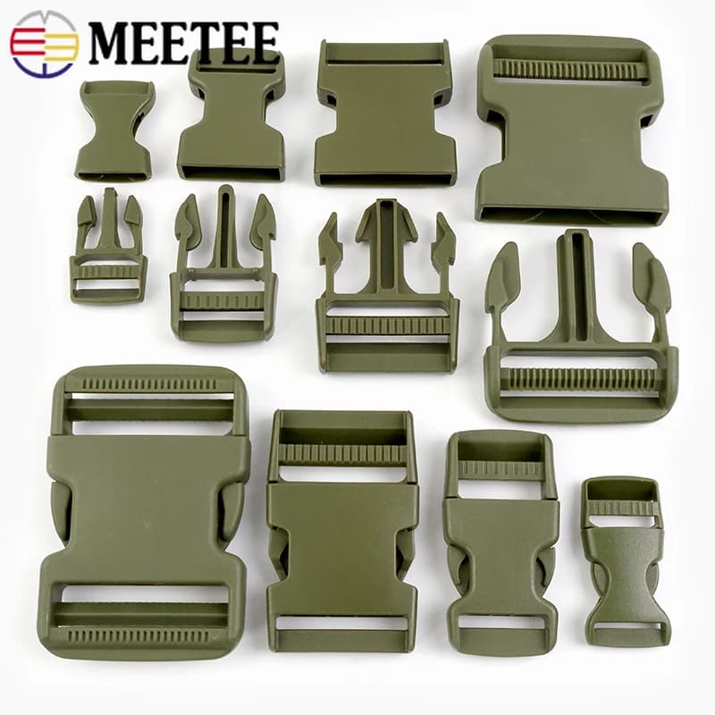 20/25/37/50mm Fibbie Clousre a rilascio in plastica per zaino Collare per cani Chiusura per cintura Fettuccia in nylon Moschettoni Accessori per cucire fai da te