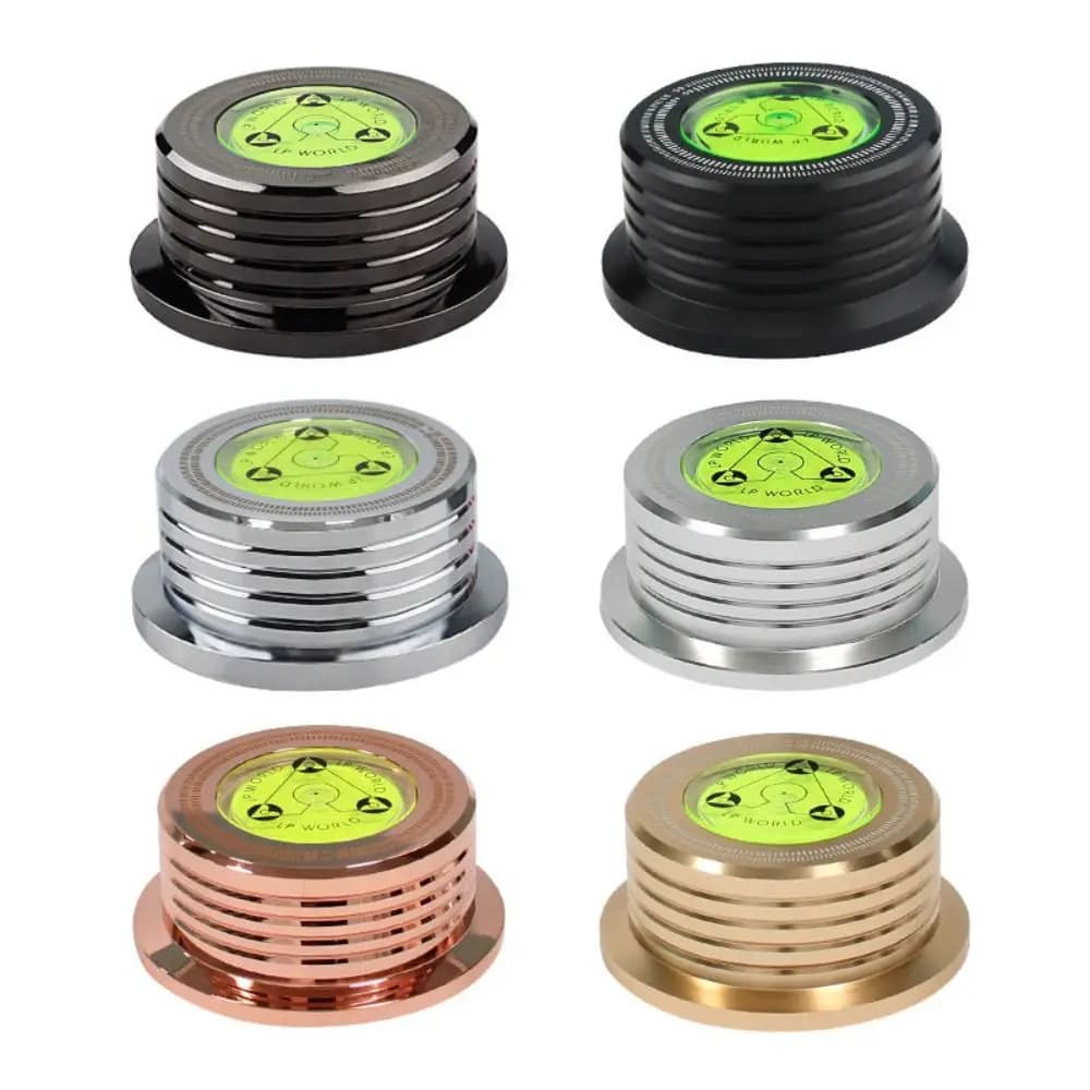 Stabilizzatore per Giradischi in Vinile LP in Lega, Livella a Bolla per Migliorare l'Esperienza, Peso Stabilizzatore per Dischi 50Hz, Stabilizzatore per Dischi Fonici