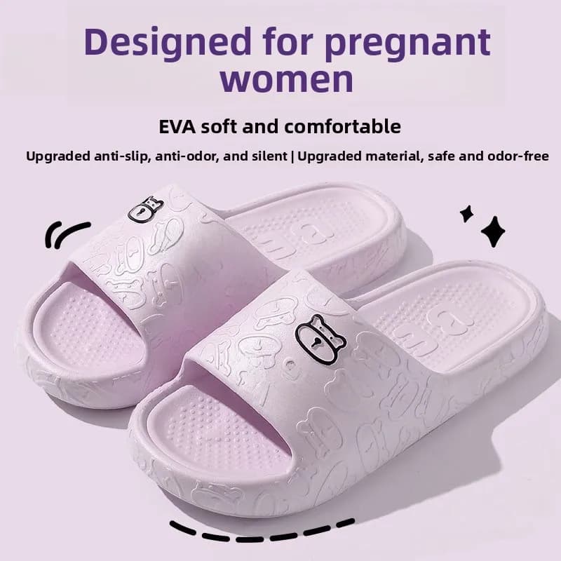 Women's Anti-slip slippers for Interior and Exterior, Odor resistant, EVA, New Style Summer, Special Sandals for Pregnancy