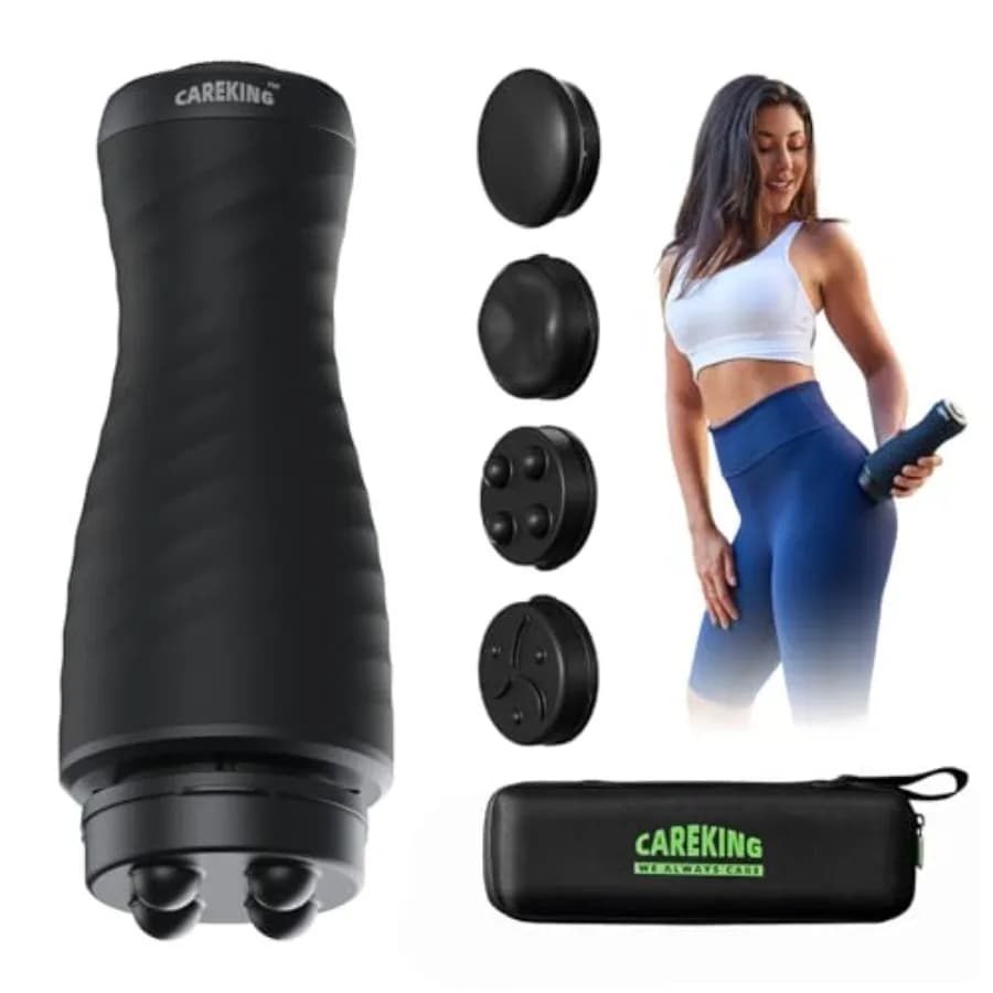 Massage Gun for Textiles Backgrounds for Women, Vibrational Therapy for Muscular Recovery, Pain Relief, Anti-cellulite Massage for Legs, Chest, Addome
