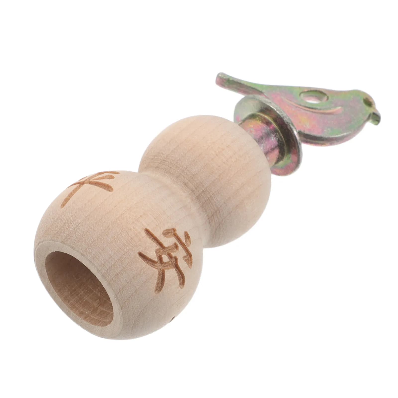 Wooden Bird Whistle Creative Gourd Shape Hand Twist Bird Caller Whistle for Kids Adults Portable Nature Exploration