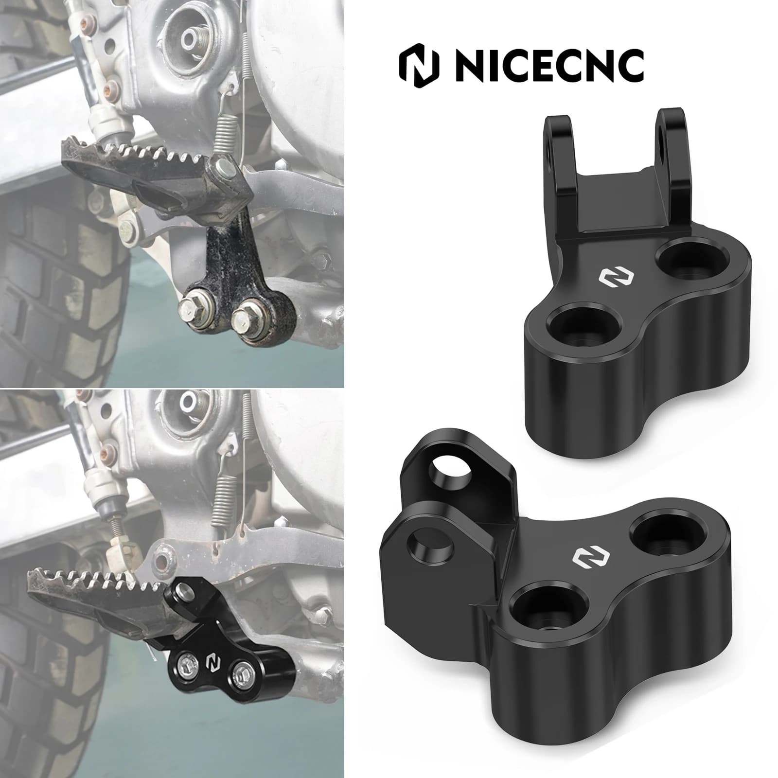 For Suzuki DR650S DR650SE Footpegs Lowering Bracket 1.5" Lowered Footrests Mount Brackets for Suzuki DR650 S SE 1996-2024 2025