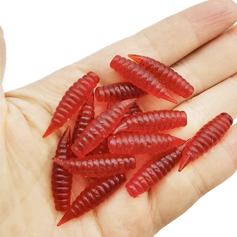 16 esche da pesca morbide da 1,8 cm/0,7 pollici/0,8 g/attrezzatura da pesca