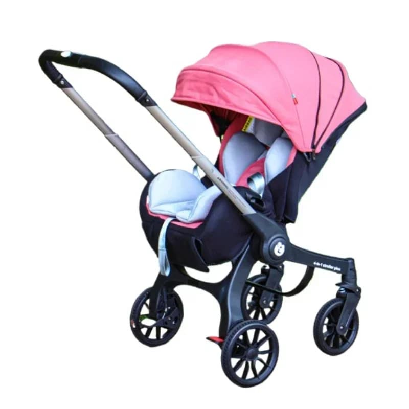 2025 Nuovo passeggino neonato multifunzionale quattro in uno seggiolino auto pieghevole leggero passeggino bidirezionale ad alta vista marsupio