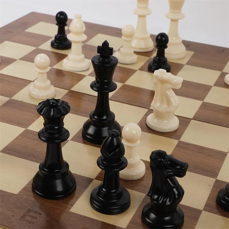 Set di scacchi King Figure Gioco di scacchi Pawns Figurine Pezzi di backgammon Pezzi degli scacchi in legno Torneo Staunton Scacchi in legno