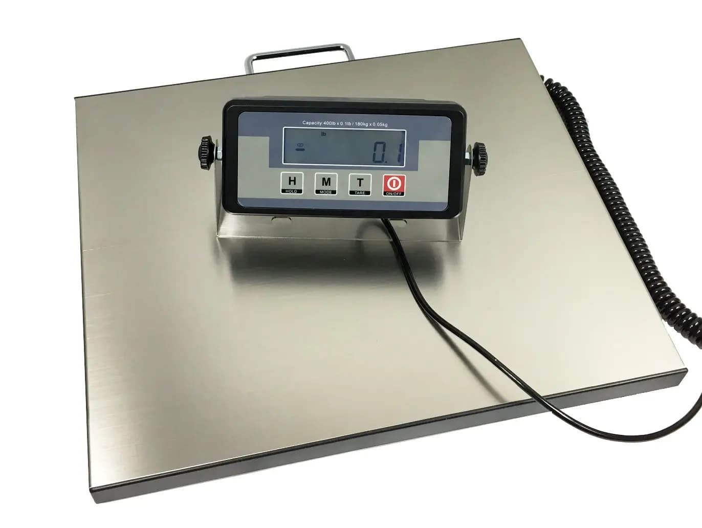 Bilancia Postale Digitale 400lb, Piattaforma in Acciaio Inox 16.75x13.75in per Ufficio Casa Magazzino Pacchi Bagagli