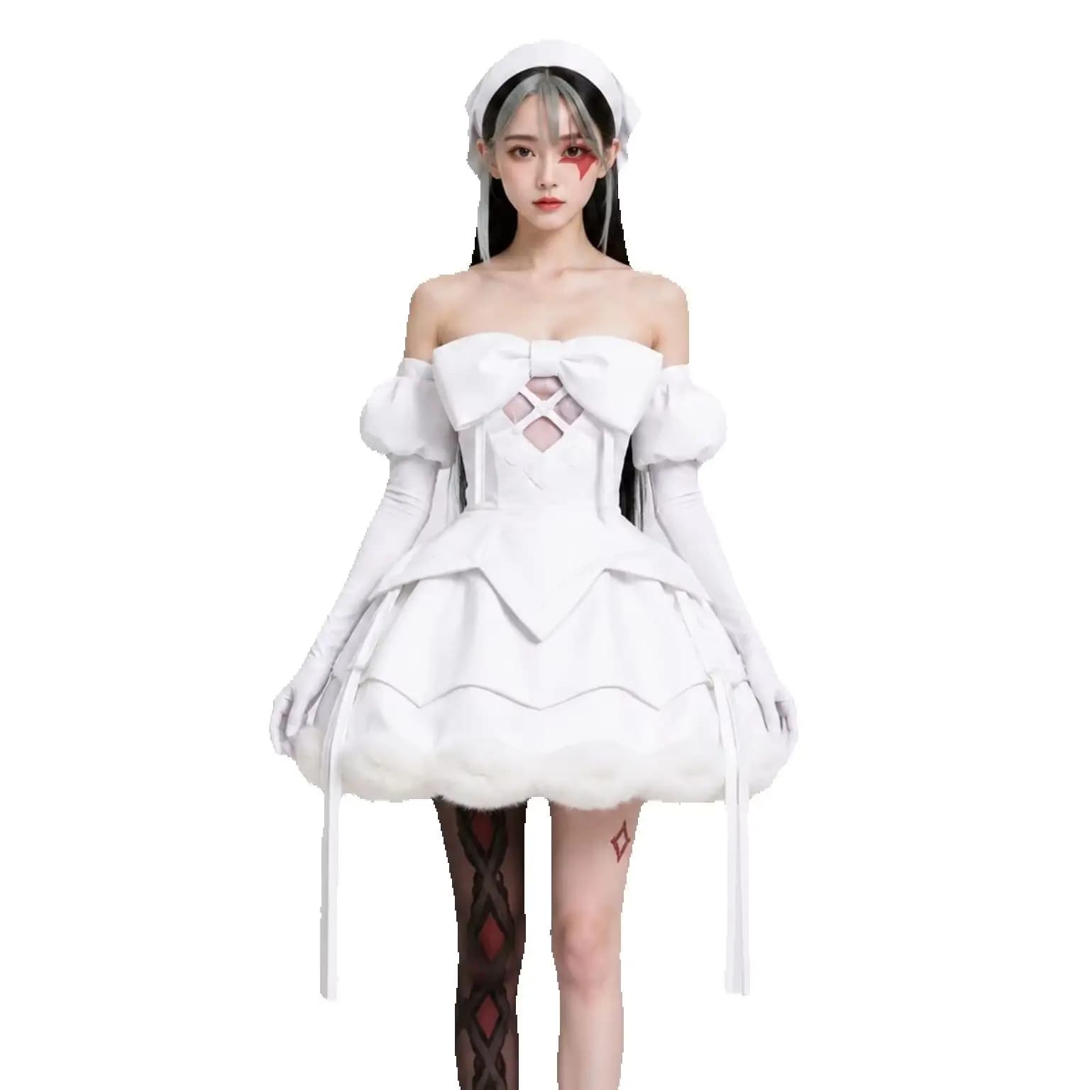 Alien Stage Sua Zombie Cosplay Full Set Costume Adults XS-3XL With Headscarf Socks For Halloween Stage Carnival Comic Con Party