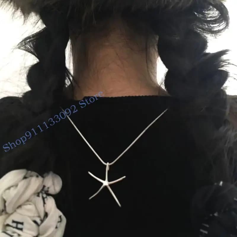 H9ed Marine Life Collarbone Chain Versione coreana Studente Gioielli semplici