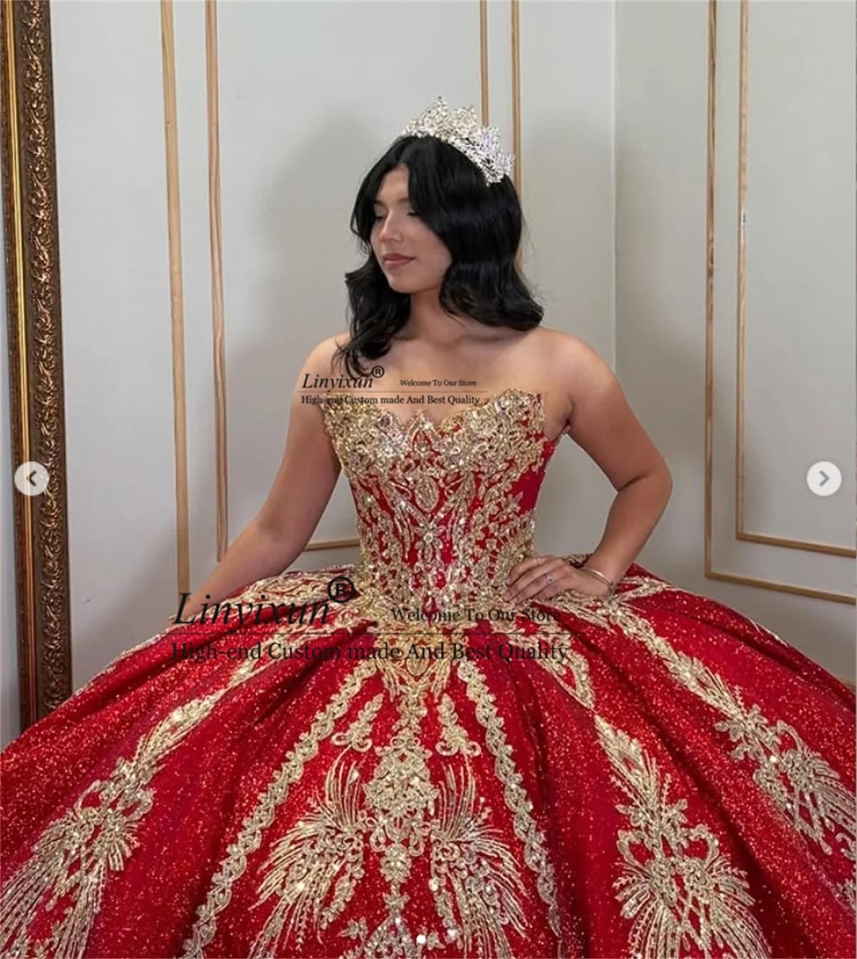 Mexican Glitter Sequins Lace Quinceanera Dress With 3D Floars Customized Ball Gown Sweet 16 Off Shoulder Vestido De 15 Anos
