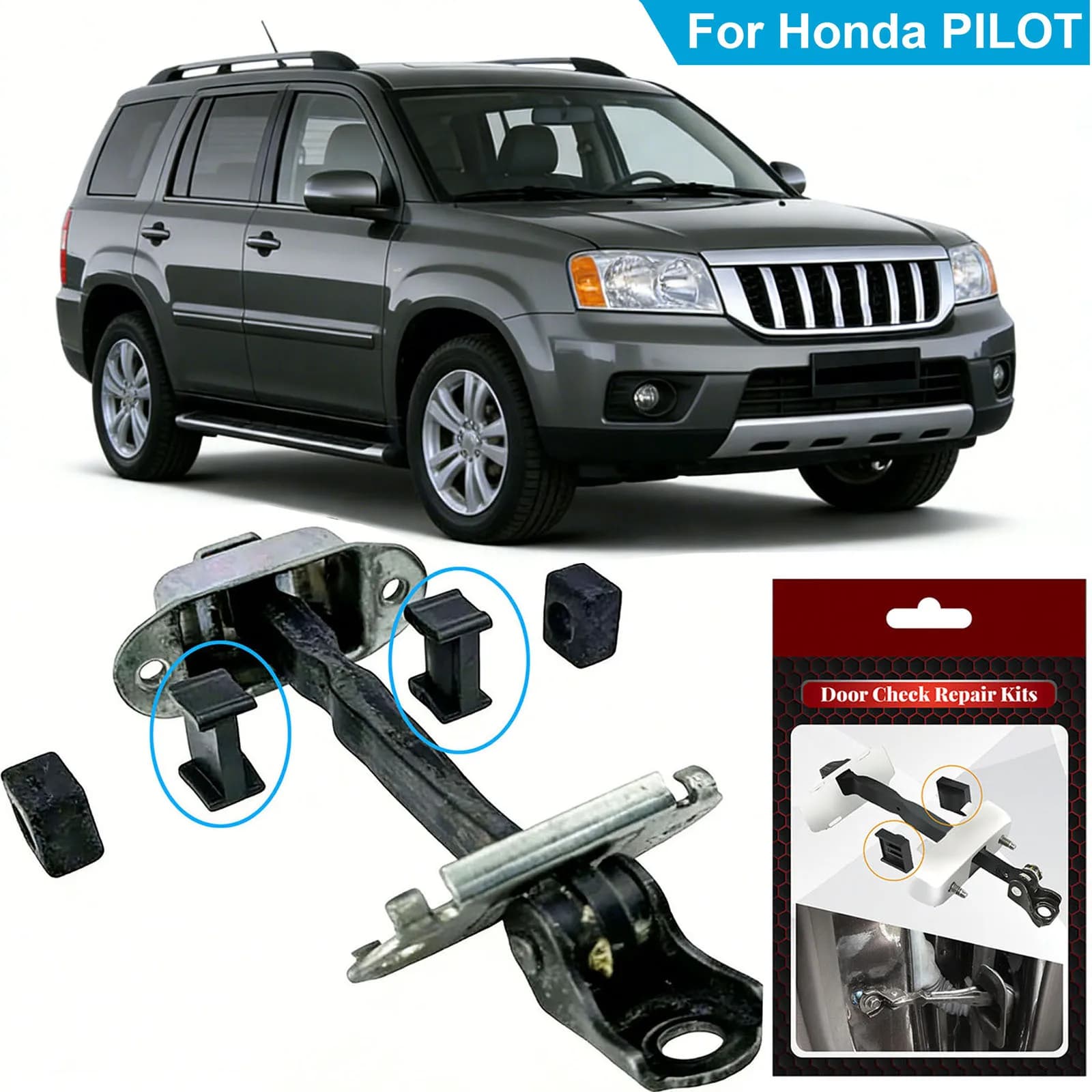 Kit Riparazione Braccio Limitatore Cinghia Fermo Porta Auto, Ammortizzatore Anti-Appiattimento per Honda Pilot 2003-2015