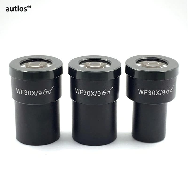Oculare per Microscopio WF30X / 9mm con Punto Oculare Alto, Lente Ottica 23.2mm 30mm per Microscopio Biologico Stereoscopico