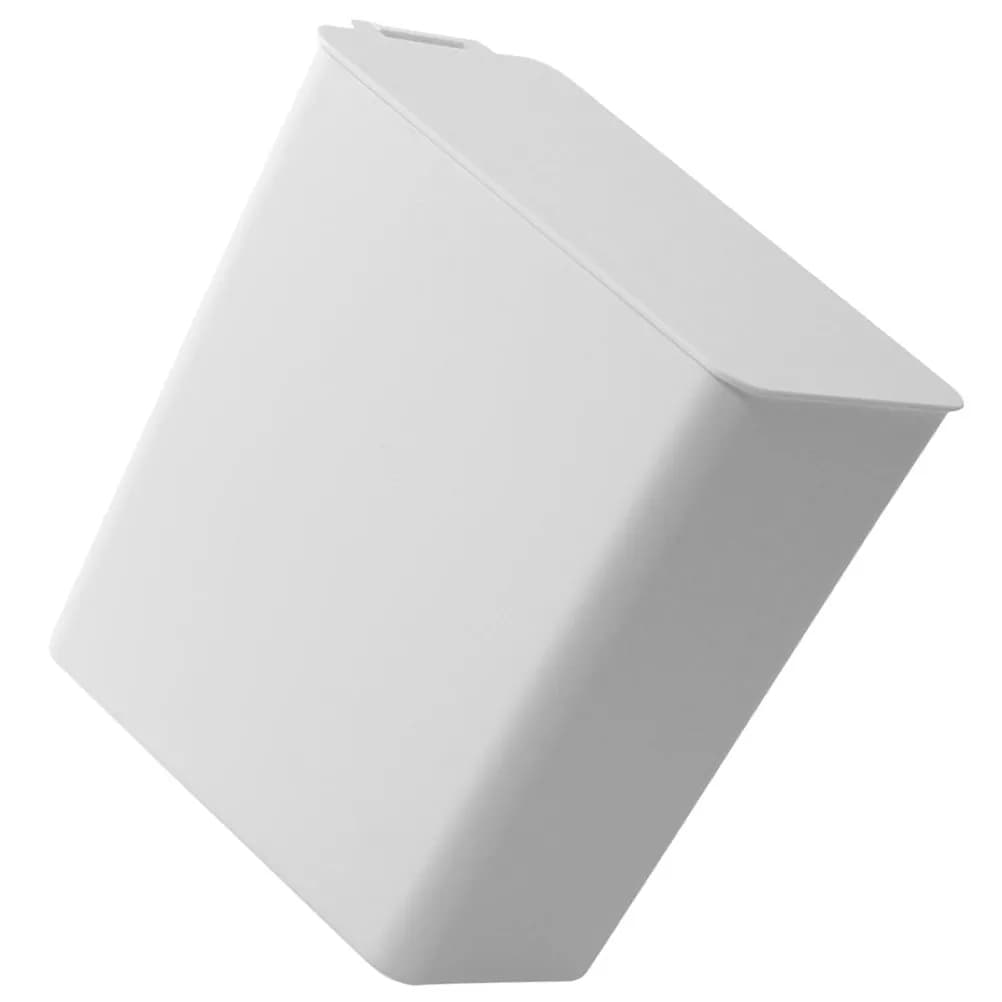 Mini cestino per rifiuti in plastica con coperchio, cestino per rifiuti compatto da scrivania, cestino per carta salvaspazio per ufficio, camera da letto, cucina, soggiorno
