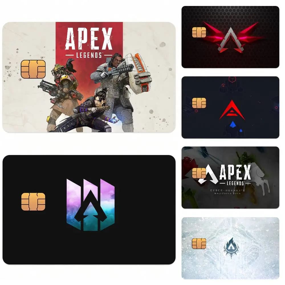Adesivi per Carte di Credito Apex Legends, Skin per Carte Bancarie e Tessere Metro, Impermeabili, Idea Regalo