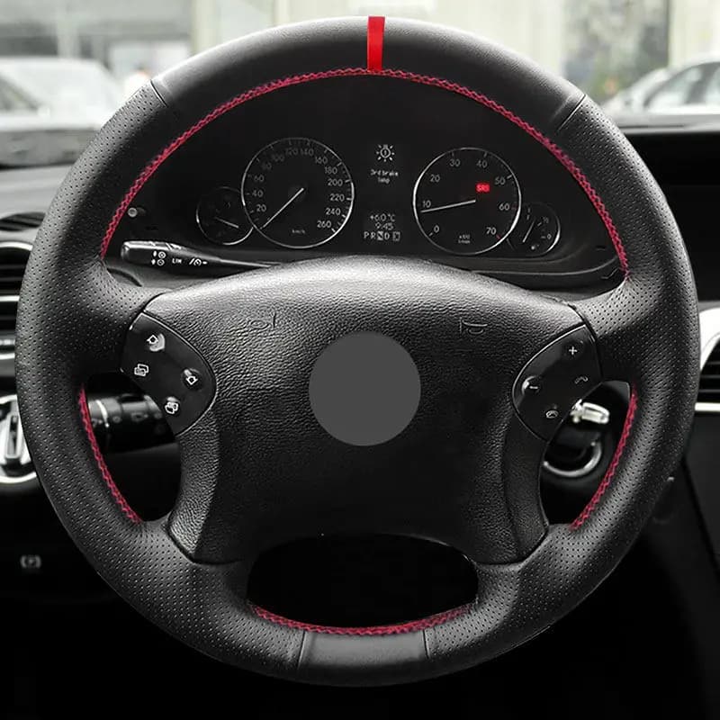 Hand-drawn wheel for Mercedes Benz Class C W203 2001 2002 2003 2004 2005 2006 2007 Car steering Wheel Leather Cover