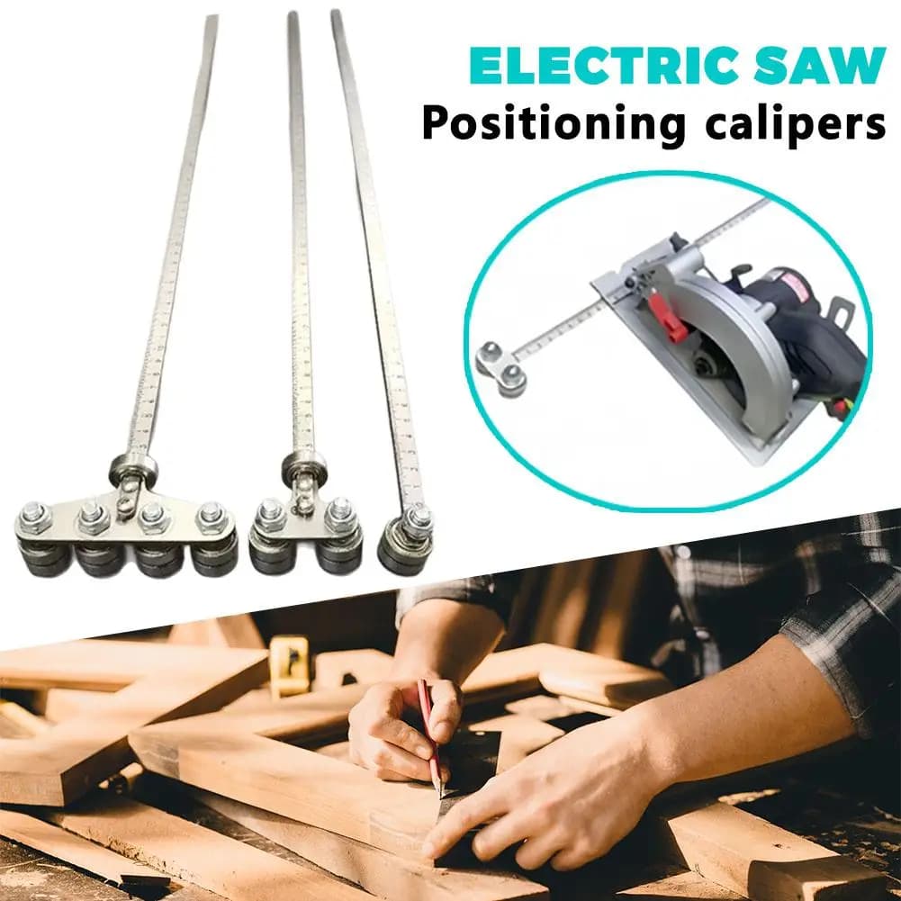 High Precision Circular Saw Track Electric Positioning Caliber Multi-Stainless Steel Clamp For Accurate Cut of Wooden Tables