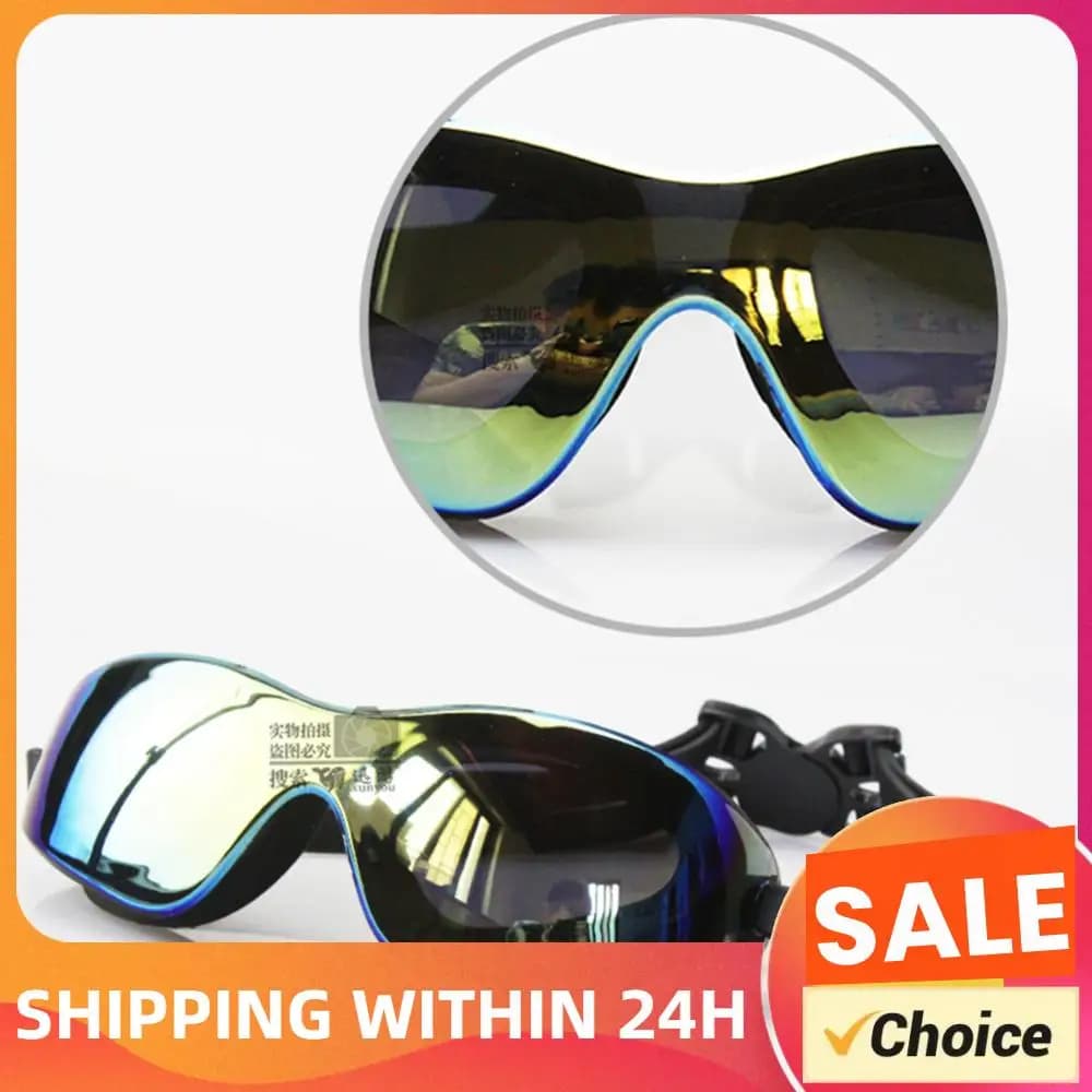 Electroplated Dive Glasses Anti-fog, Swimming Glasses Without Loss for Pool, Water Sports, Woman, Man, Boys, Children