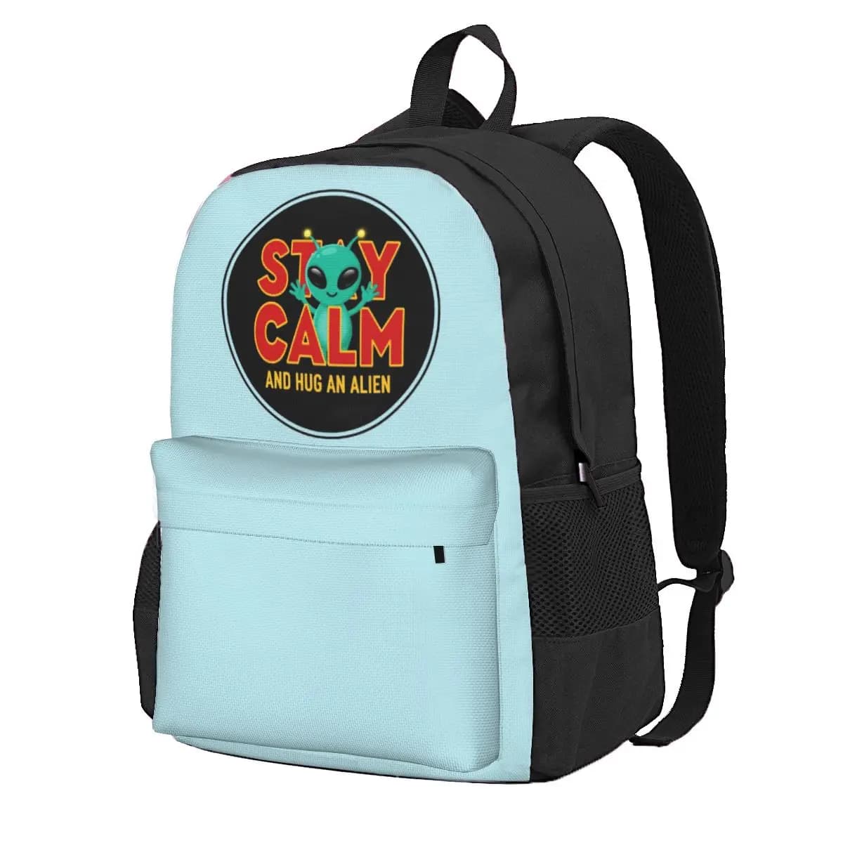 Zaino da scuola Alien Student, borsa da viaggio per escursioni, zaino da giorno per ragazzi e ragazze, borsa a tracolla alla moda