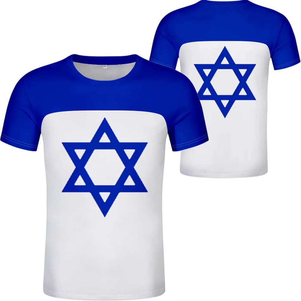 Israel T Shirt Free Custom Made Name Number Logo T-Shirt Nation Flag Il Judaism Arabic Country Hebrew Arab Print Photo Clothes