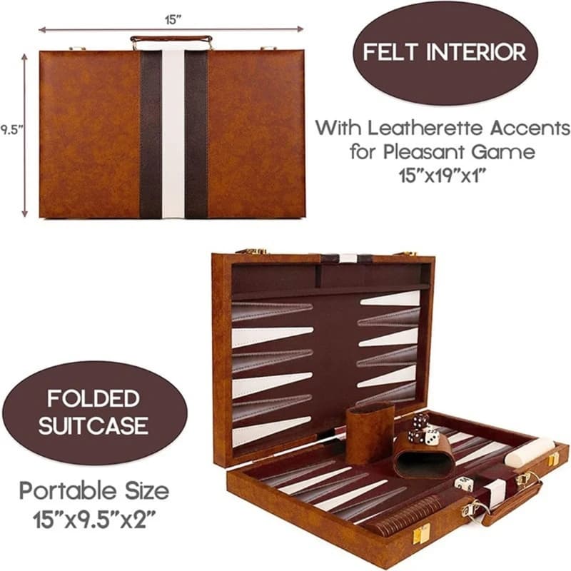 Gioco da tavolo strategico Set backgammon Regalo perfetto