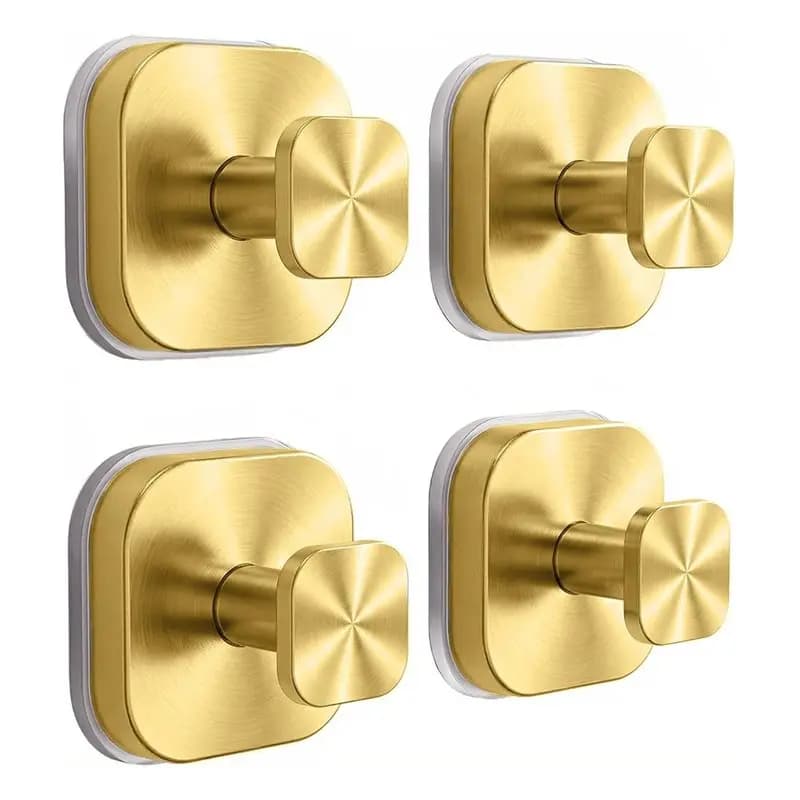 ABKO-4Packs Ganci a ventosa per interni doccia, ganci resistenti riutilizzabili senza foratura per pareti del bagno, vetro, finestre