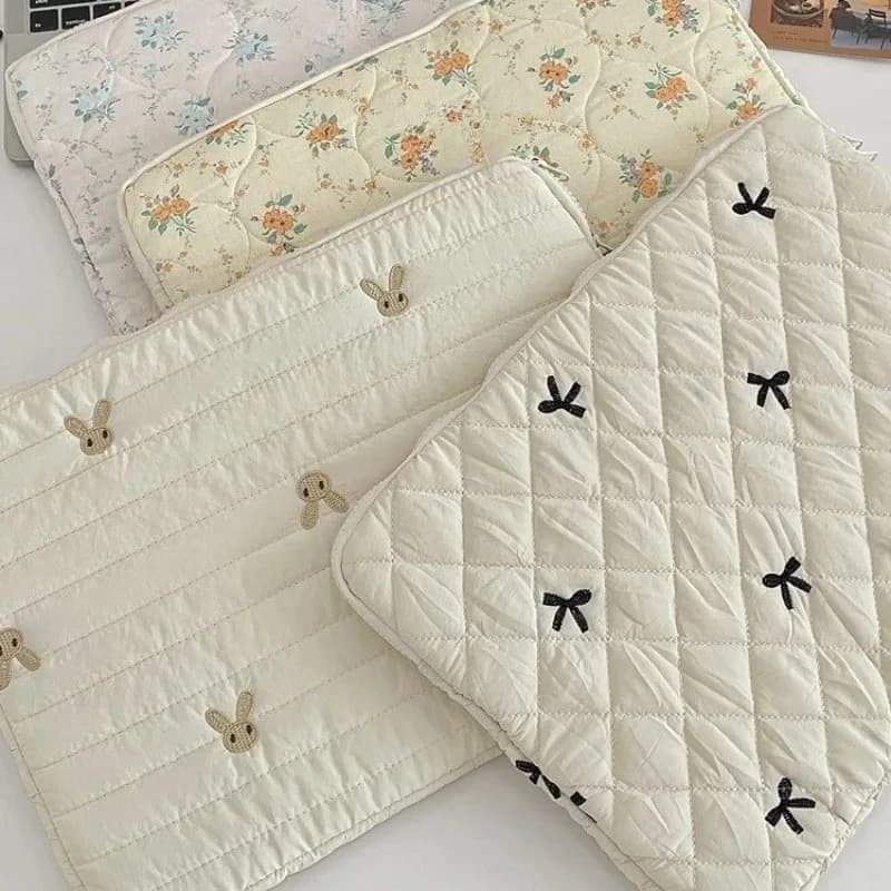 Custodia universale per laptop Rabbit Custodia protettiva per tablet antiurto con fiori spezzati da 11/13/15 pollici