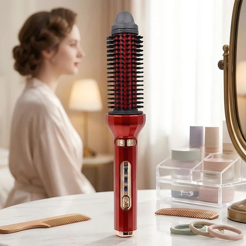 Professional electric rotating automatic curling iron with wave heating function is suitable for use in salons.
