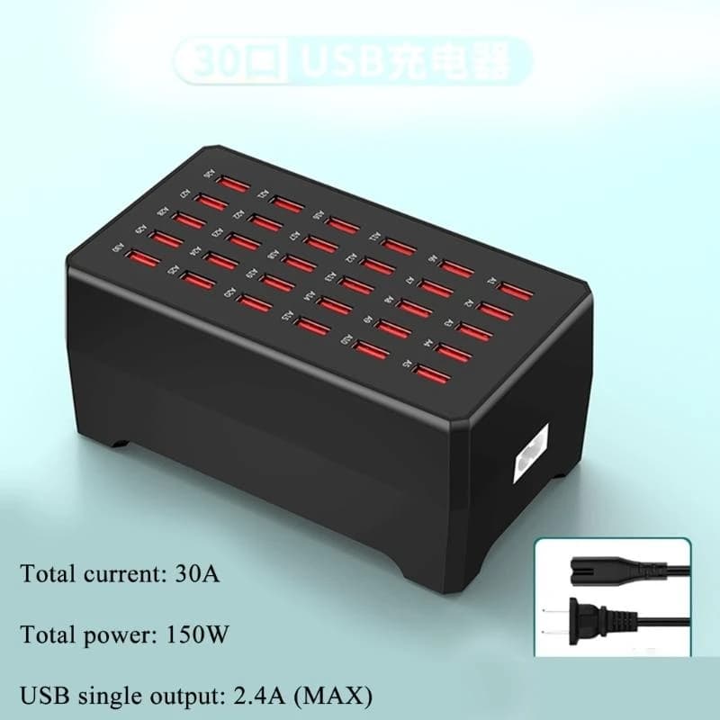 462E 150W Multiple Ports Charging Station Phone Adapter Base for Travel Home