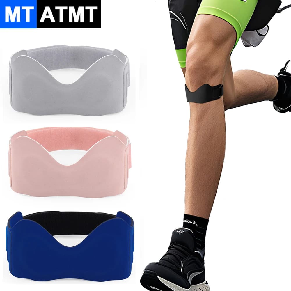 1/2 Pezzi Fascia di Supporto per Tendine Rotulee con Cuscinetto Ispessito, Fascia per Ginocchio per Sollievo dal Dolore e Stabilizzazione della Rotula, Supporto per Ginocchio
