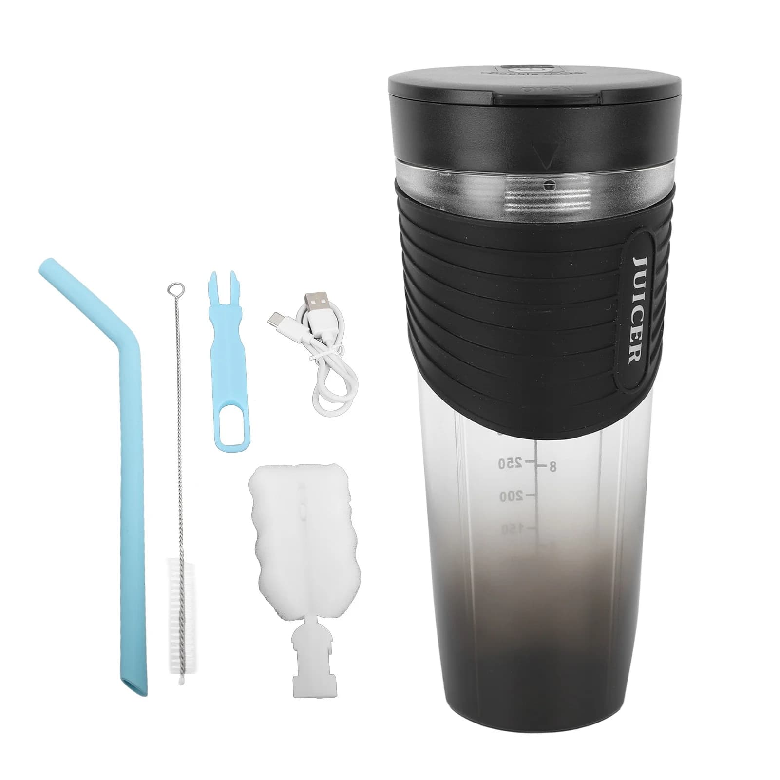 Frullatore Portatile Impermeabile Ricaricabile USB, Mixer Elettrico per Frutta e Frullati per Casa e Outdoor