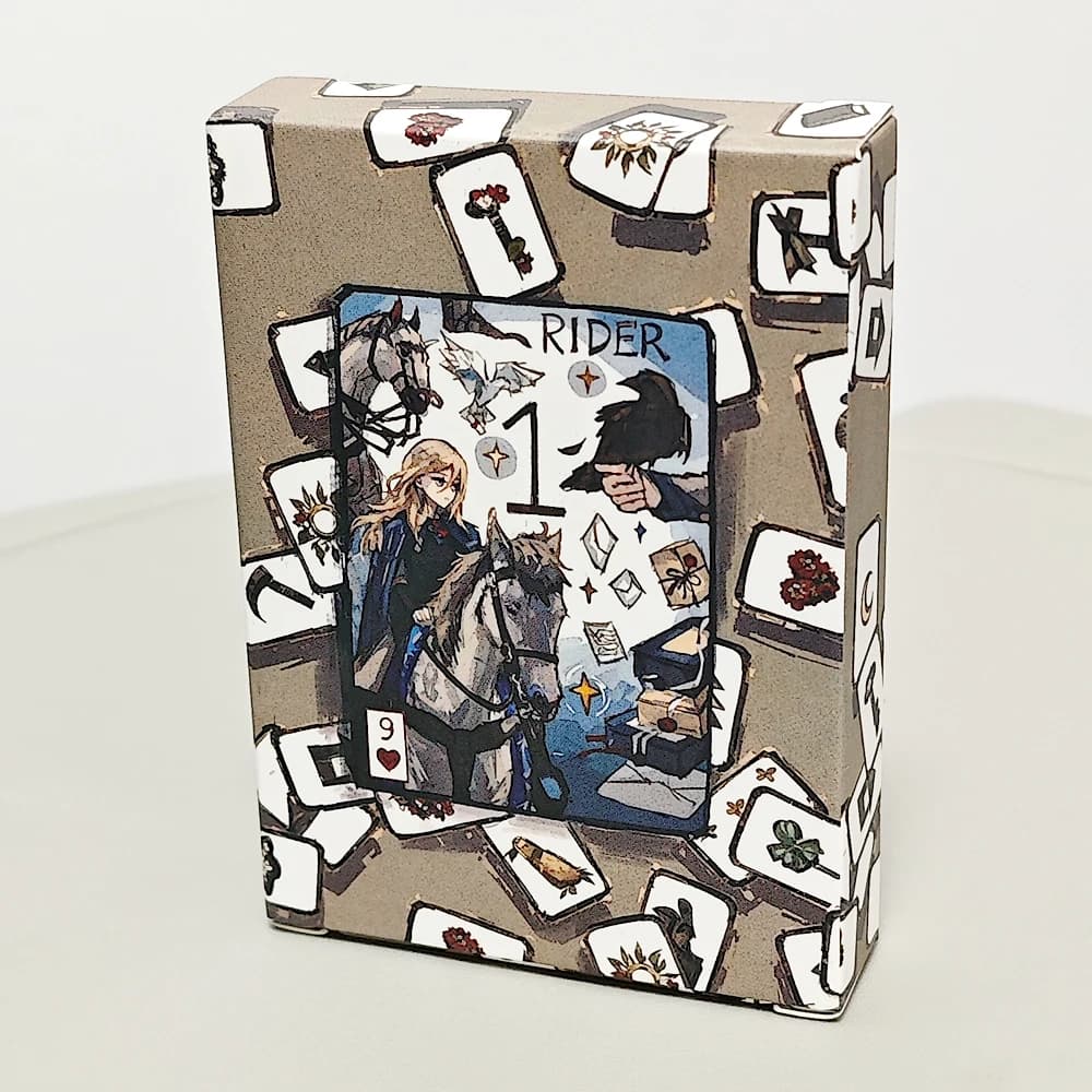 42 carte Lenormand per principianti, sistema primitivo Lenormand Deck Rana, 9 x 6 cm