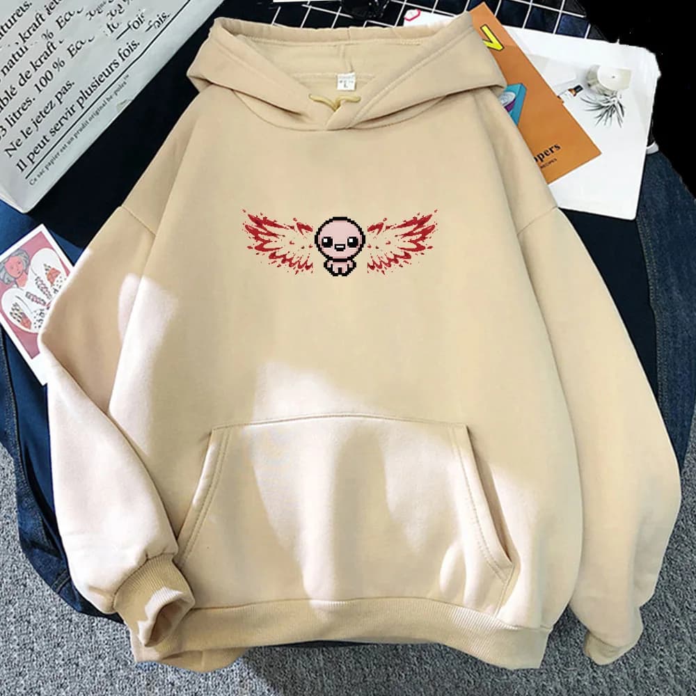 The Binding of Isaac Felpa con cappuccio Cartoon Felpa con stampa grafica Ragazzi/ragazze Comodo abbigliamento carino Sudaderas Pullover casual