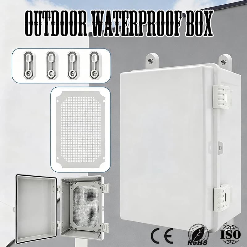 IP67 Outdoor Waterproof Box, ABS Engineering Plastic Base Box, Outdoor Monitoring Power Box