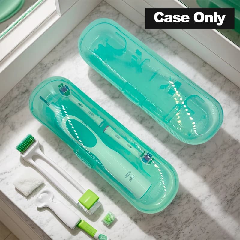 1 pack of transparent plastic electric toothbrushes: perfect for travel and storing objects