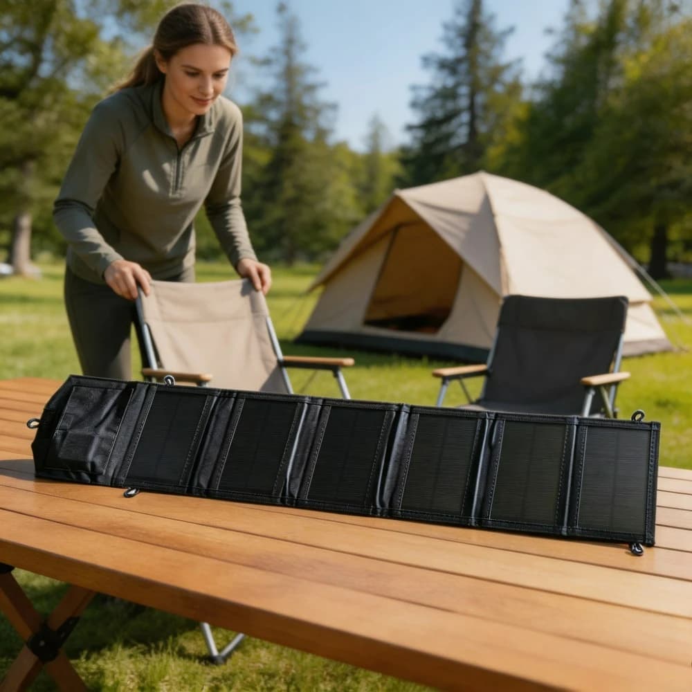 100W 25W Foldable Dual USB Solar Panel Charger Portable Waterproof Outdoor Solar Charger for Camping Hiking Travel Fishing
