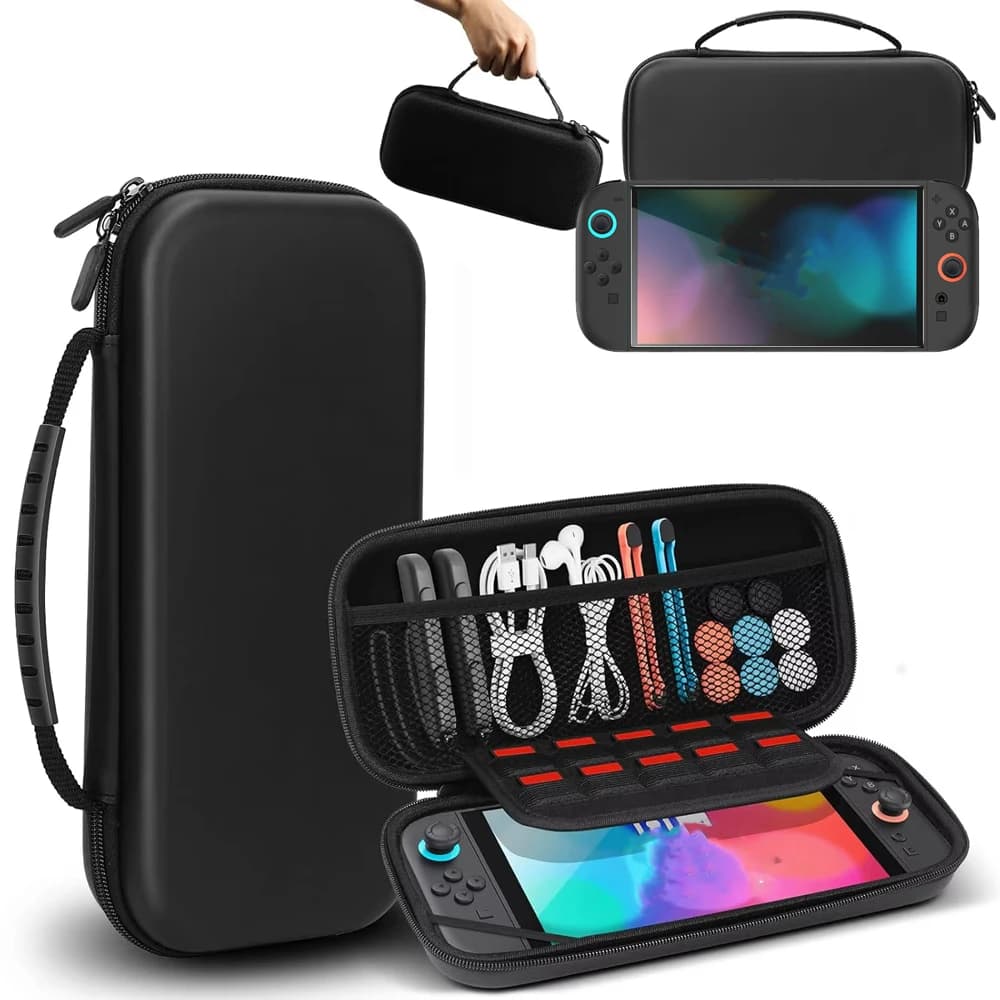 Custodia da viaggio per console NS Switch 2 Borsa protettiva in EVA con slot per carte da gioco per accessori Nintendo Switch 2