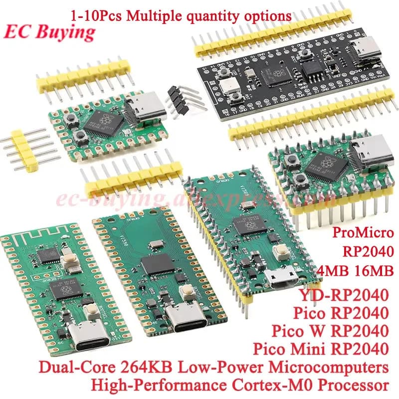 ProMicro Raspberry Pi Pico W Mini RP2040-ZERO Scheda di sviluppo Dual-Core ARM Microcontrollore a bassa potenza Cortex-M0+ Processore